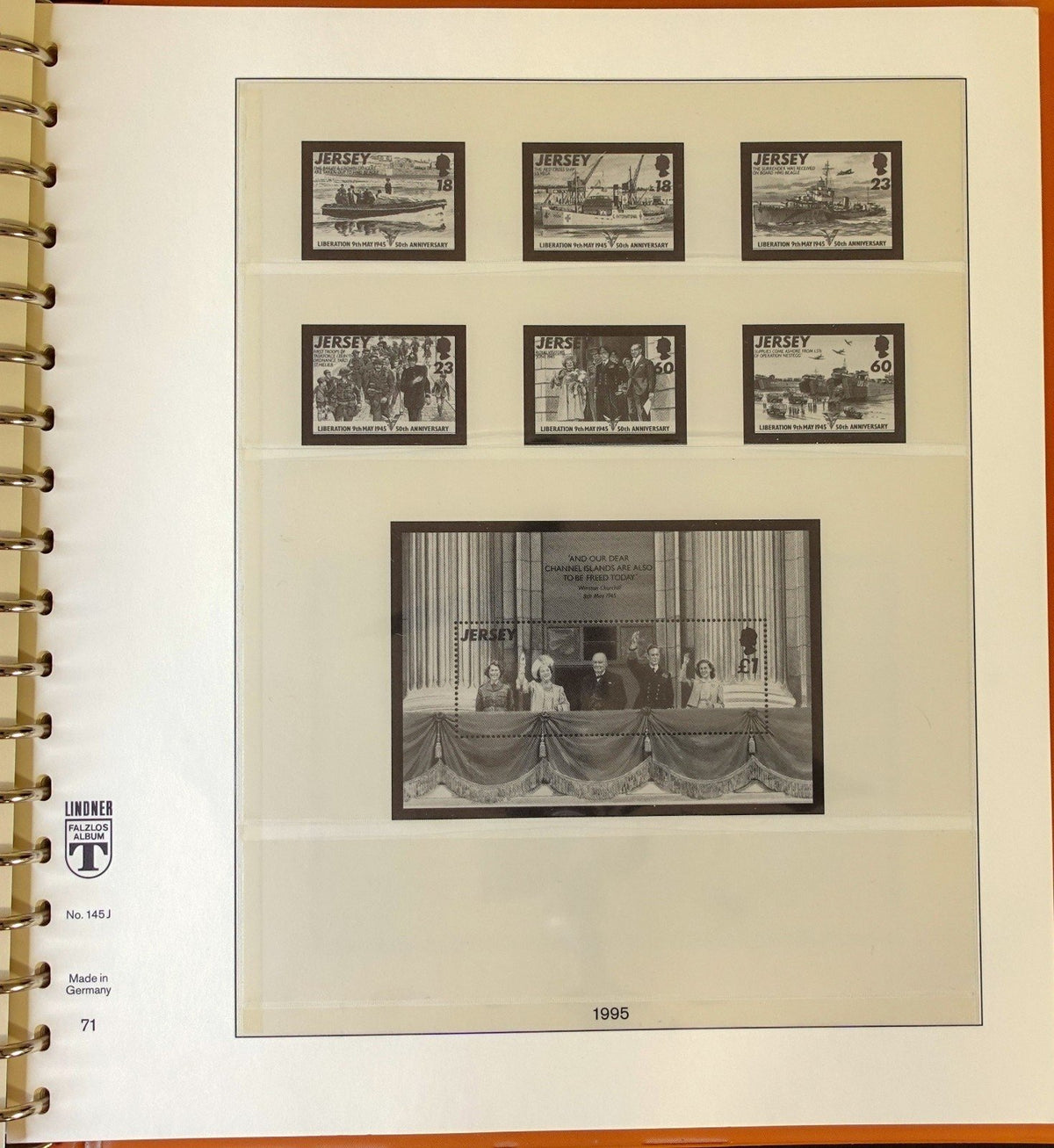 Jersey 1986-1999 Lindner Hingeless Stamp Album ZAYIX
