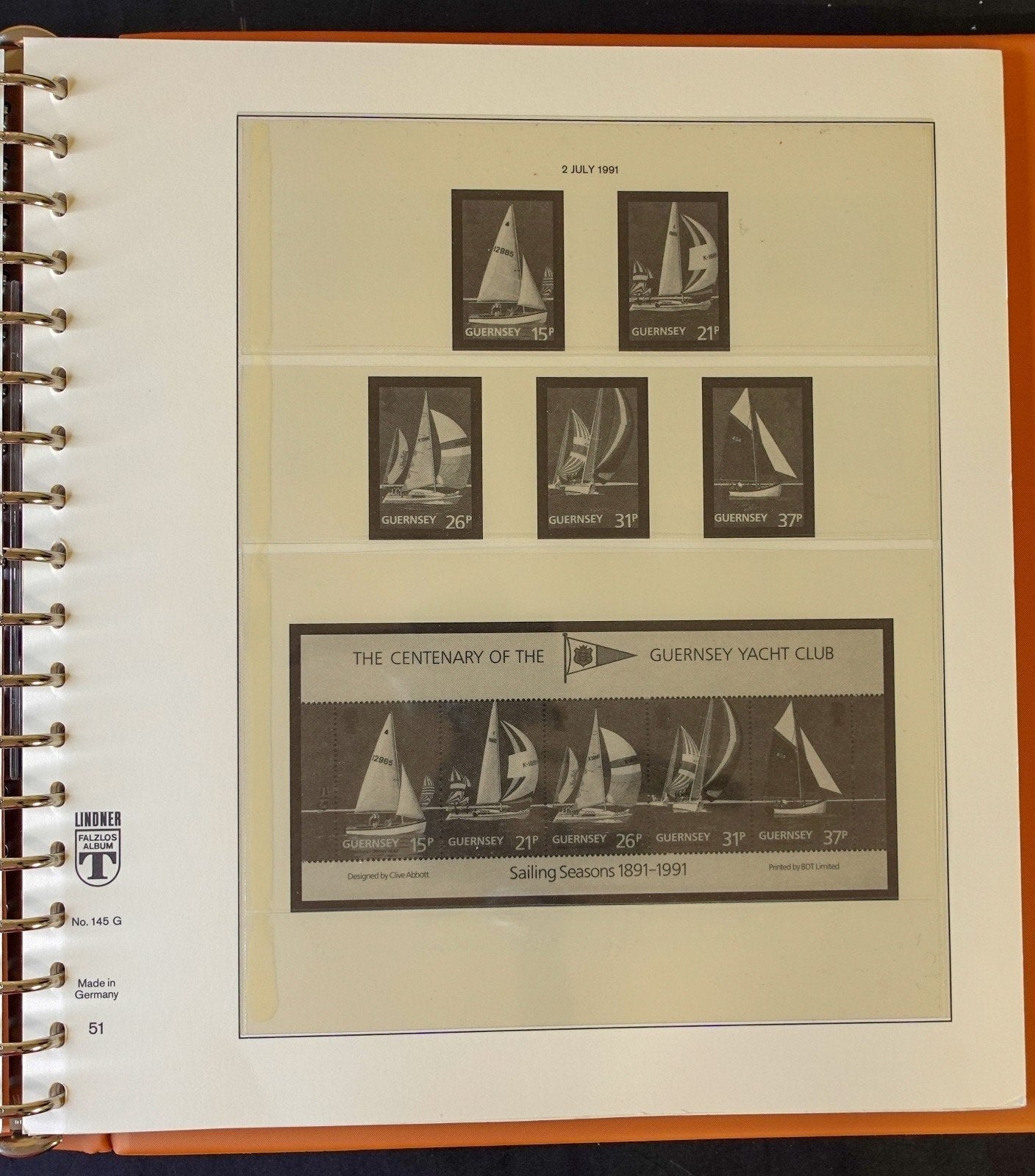 Bailiwick Of Guernsey 1991-1994 Lindner Hingeless Stamp Album ZAYIX