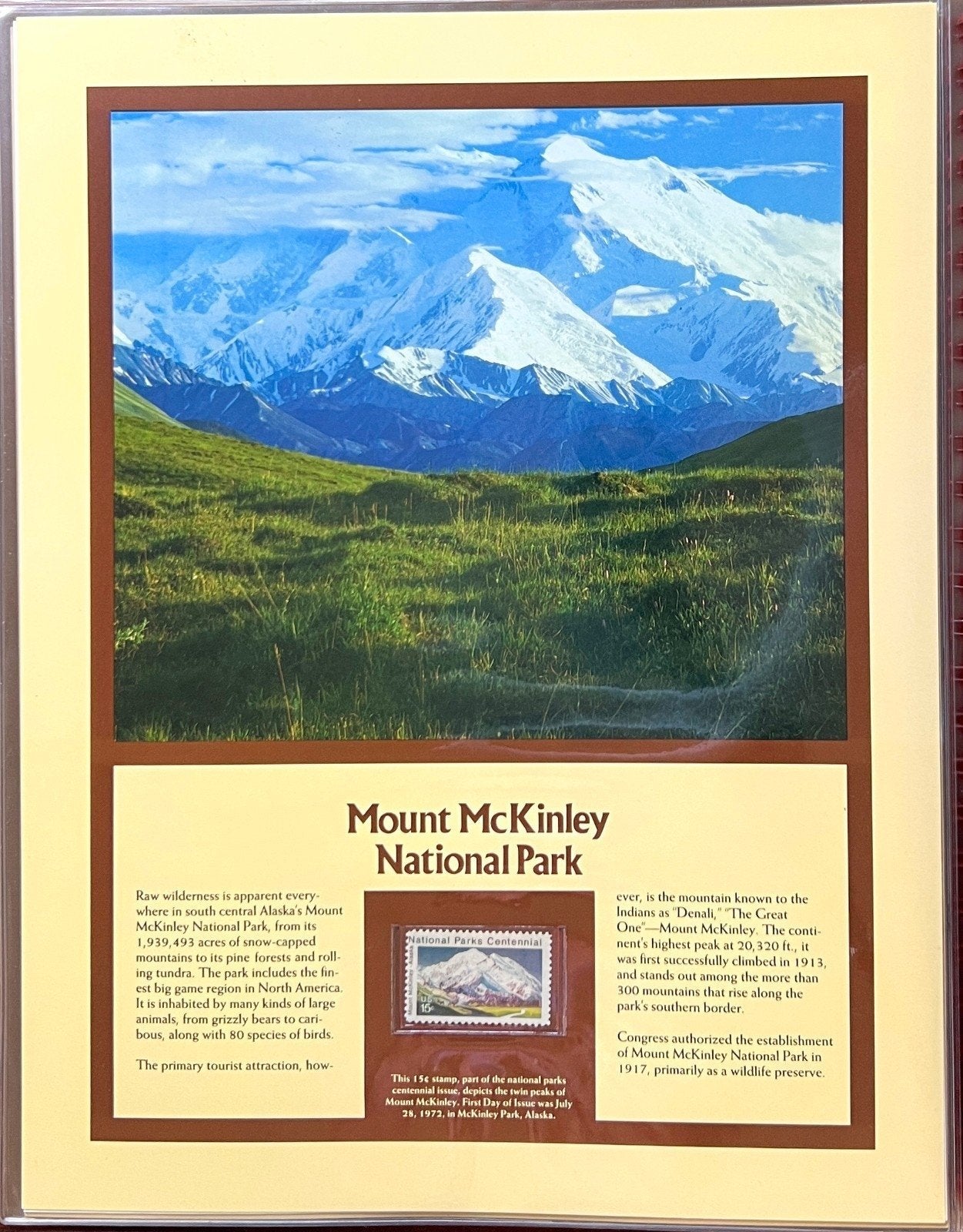United States National Parks Commemorated On Stamps Album ZAYIX