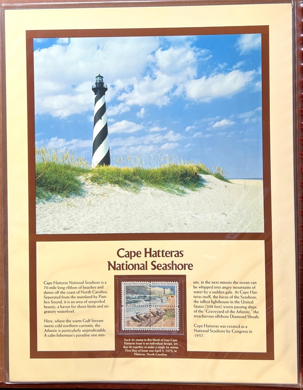 United States National Parks Commemorated On Stamps Album ZAYIX