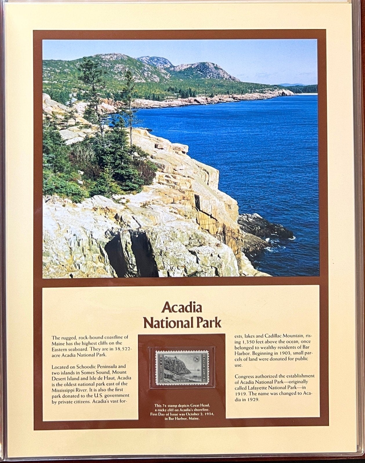 United States National Parks Commemorated On Stamps Album ZAYIX