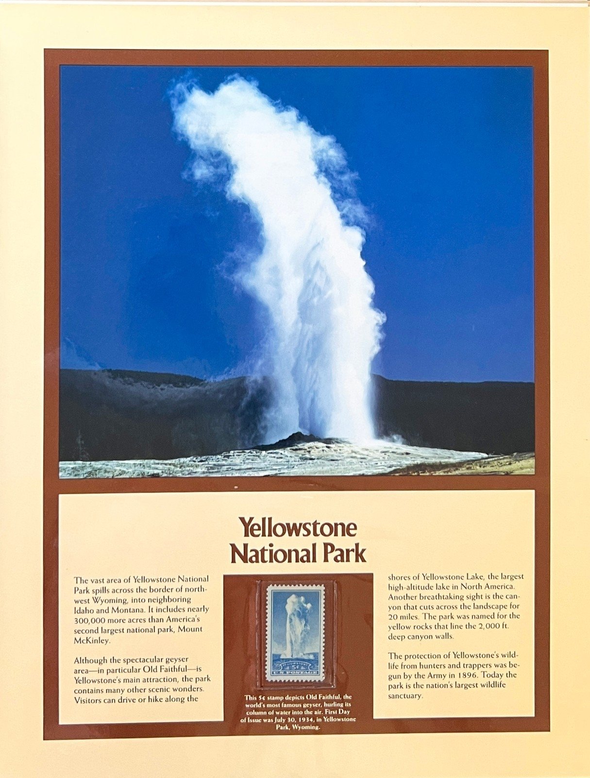 United States National Parks Commemorated On Stamps Album ZAYIX