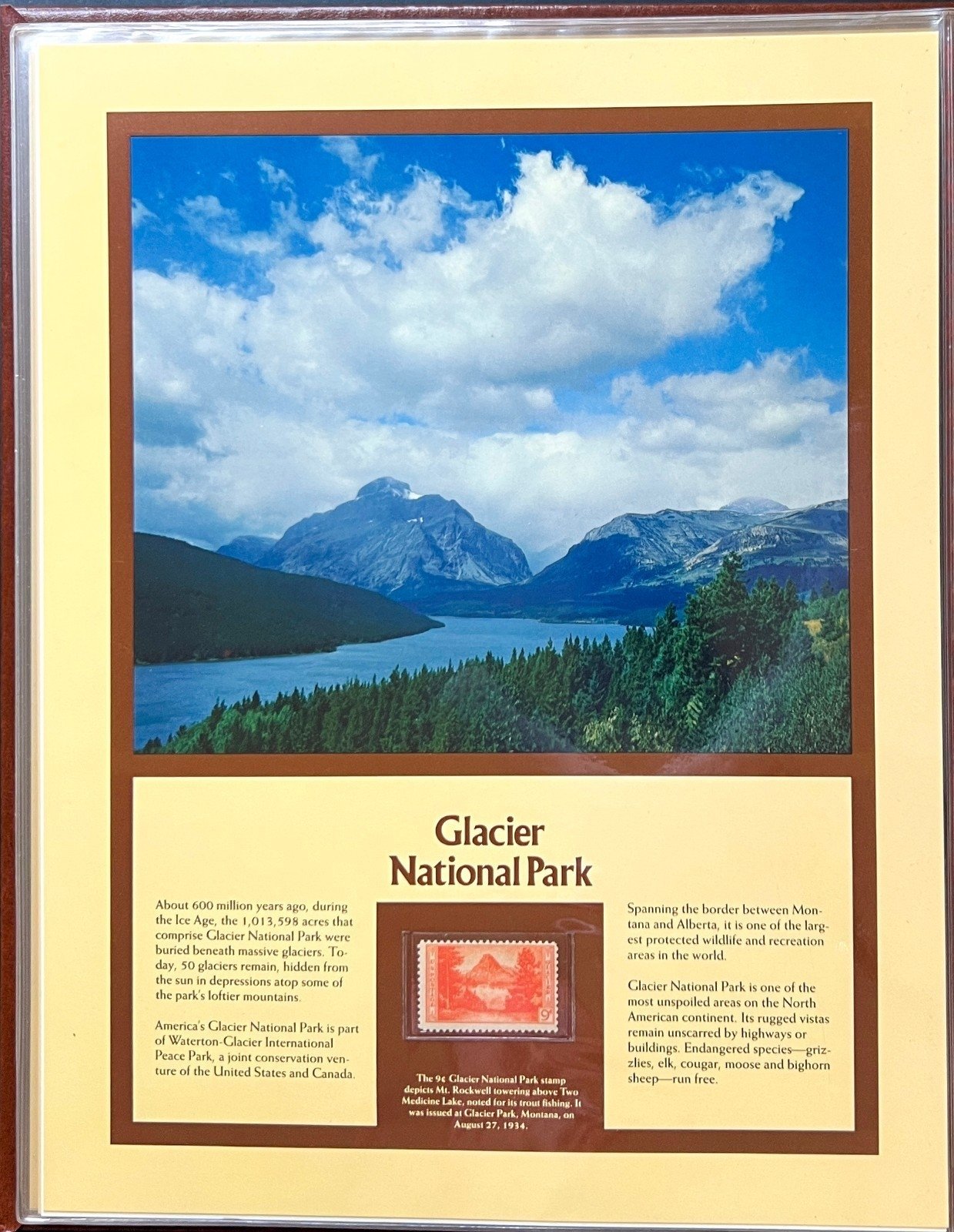 United States National Parks Commemorated On Stamps Album ZAYIX