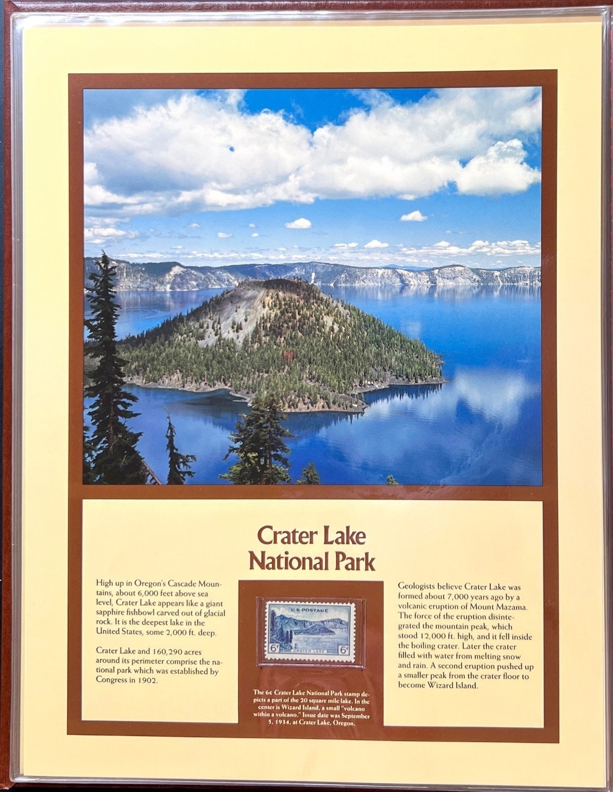 United States National Parks Commemorated On Stamps Album ZAYIX