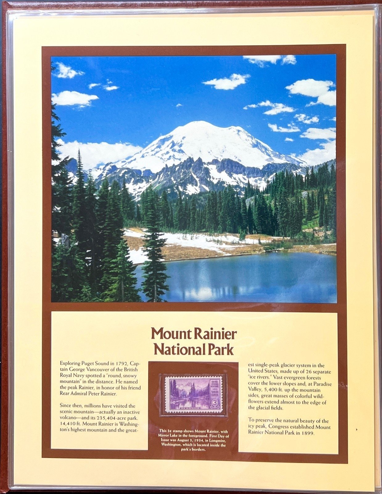 United States National Parks Commemorated On Stamps Album ZAYIX