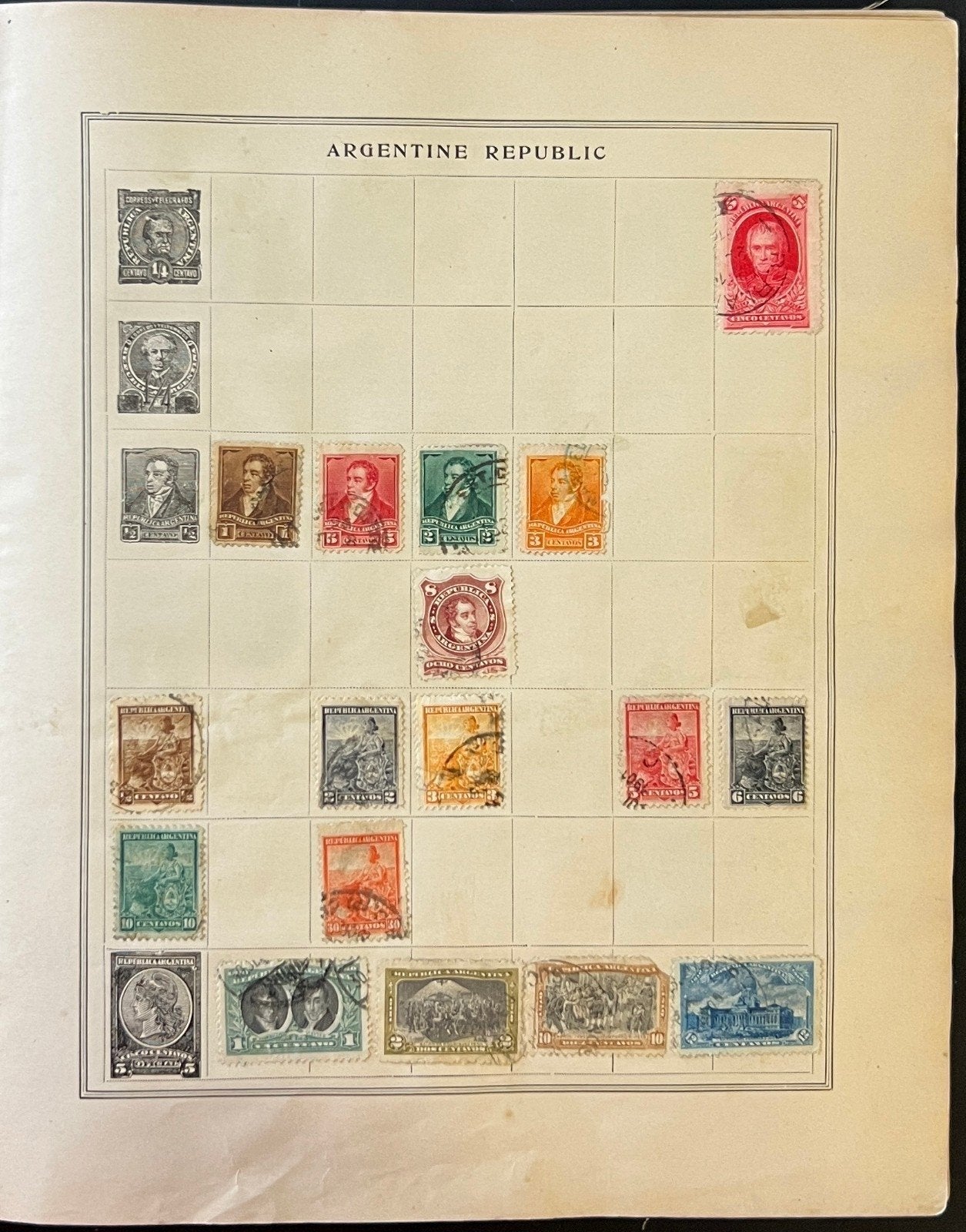 A-U Countries Stamp Album Collection Used Stamps ZAYIX