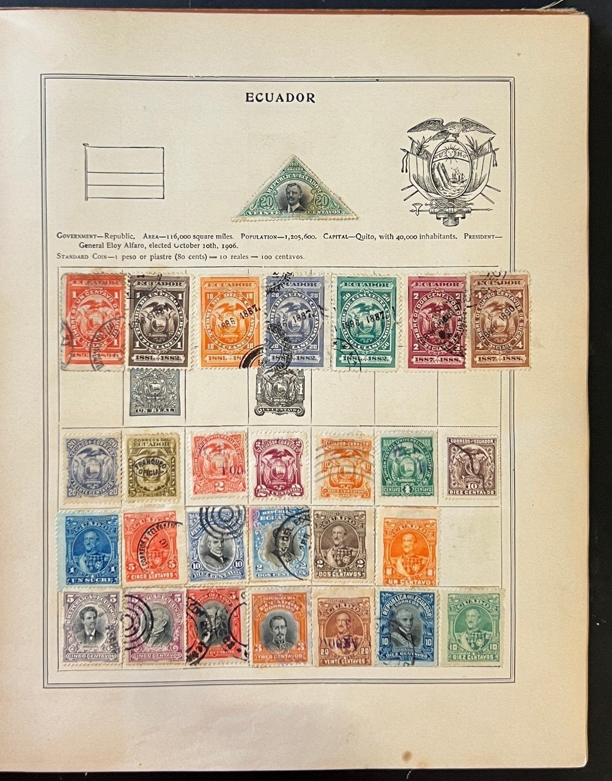 A-U Countries Stamp Album Collection Used Stamps ZAYIX