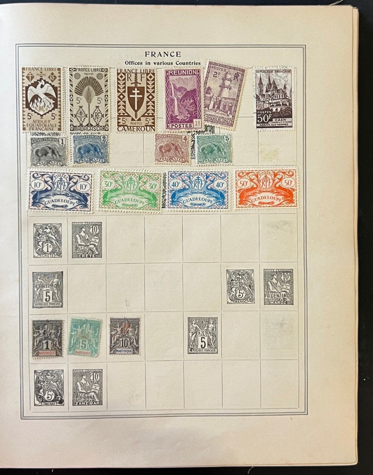 A-U Countries Stamp Album Collection Used Stamps ZAYIX