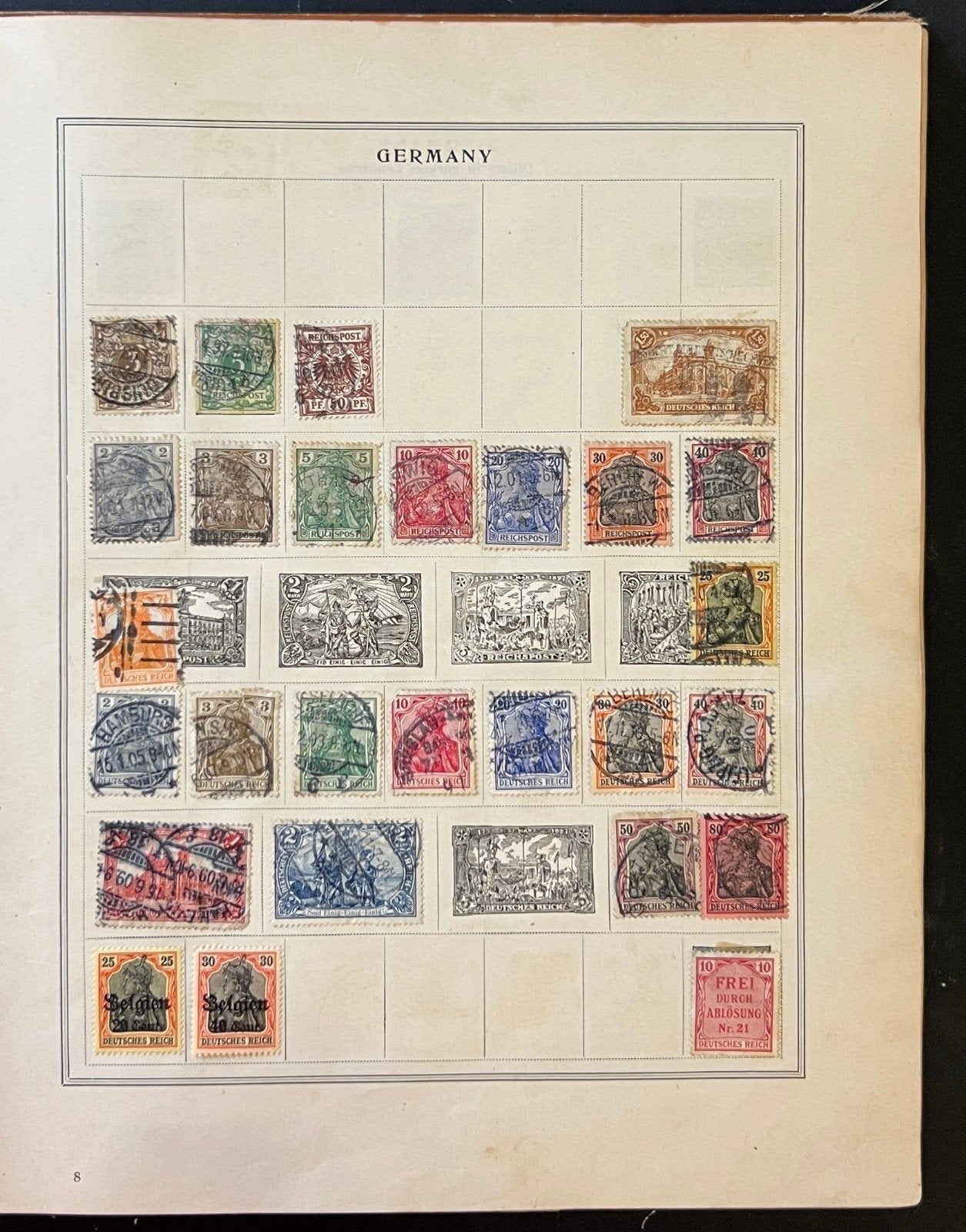 A-U Countries Stamp Album Collection Used Stamps ZAYIX