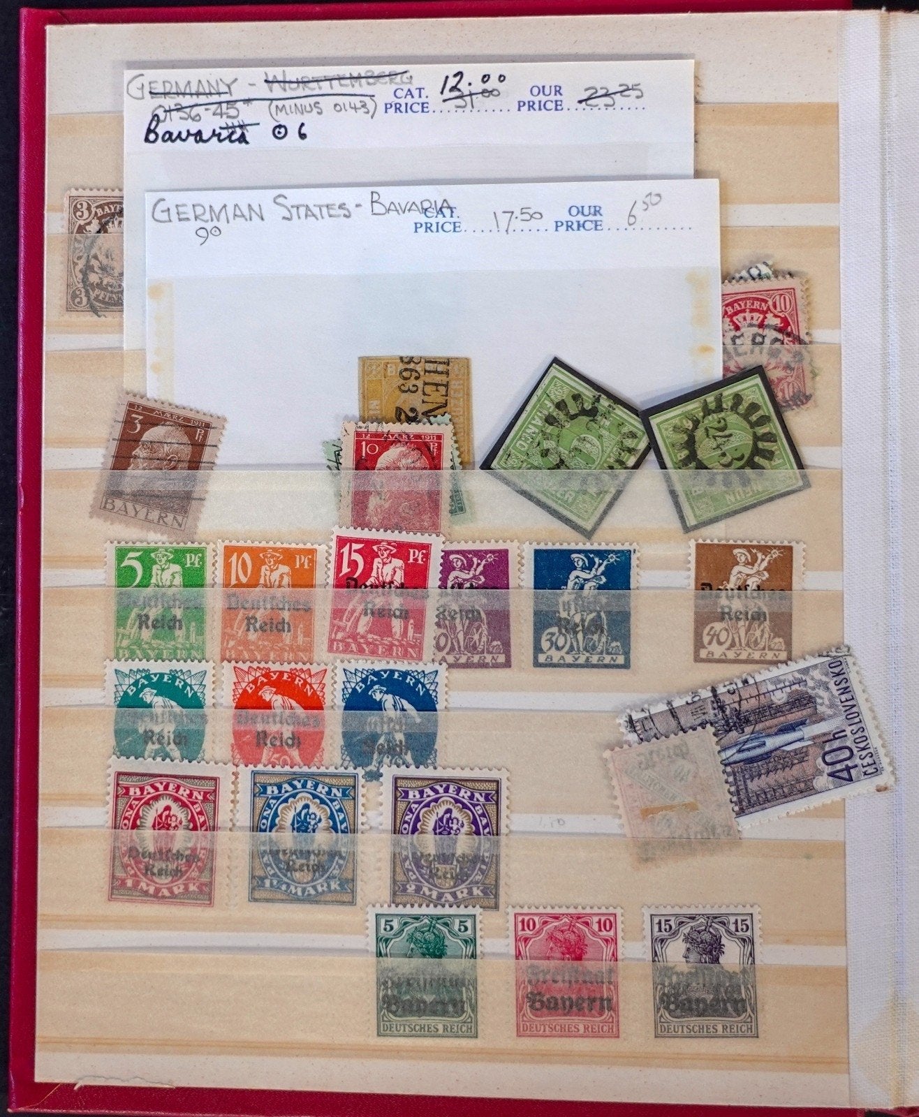 Germany & German States Stamp Collection Stockbook Mint & Used ZAYIX