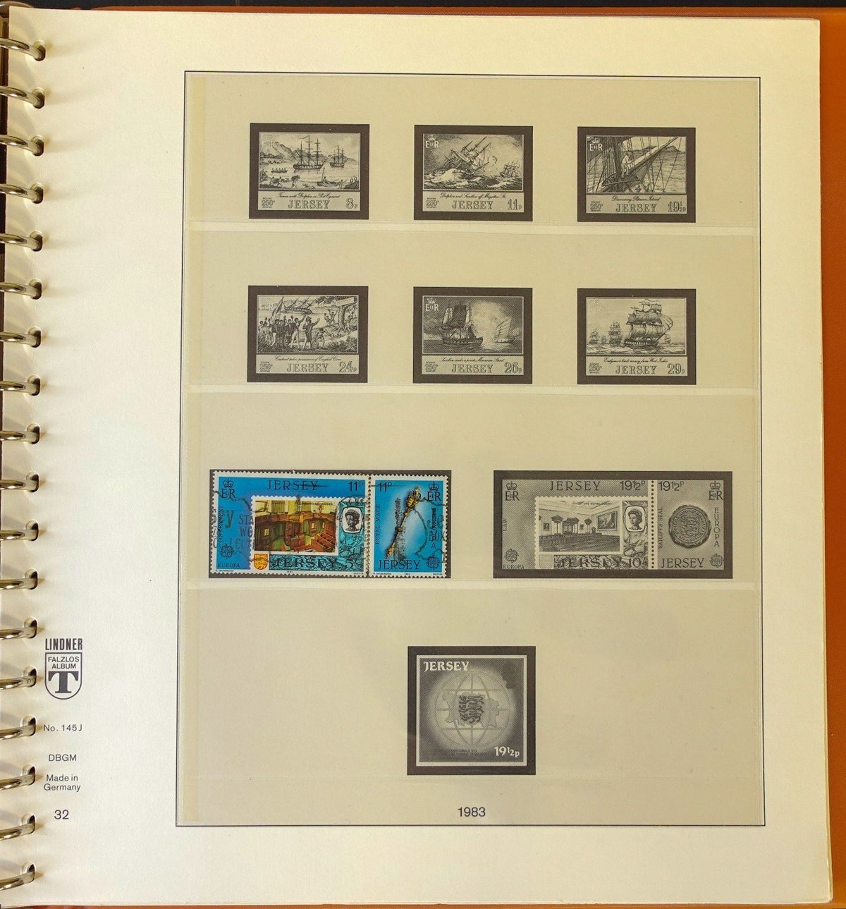 Jersey Channel Islands 1941-1990 Lindner Hingeless Stamp Album ZAYIX