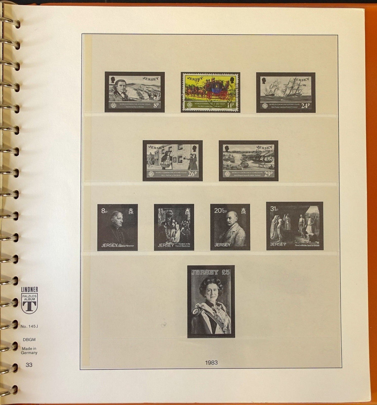 Jersey Channel Islands 1941-1990 Lindner Hingeless Stamp Album ZAYIX
