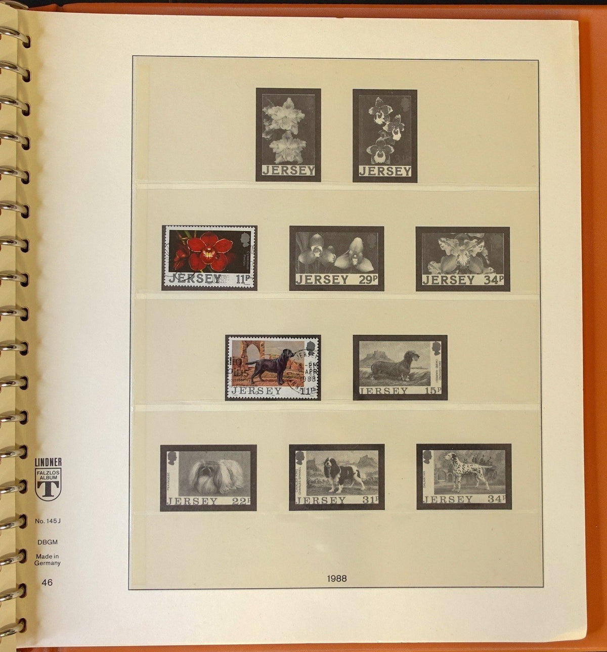 Jersey Channel Islands 1941-1990 Lindner Hingeless Stamp Album ZAYIX