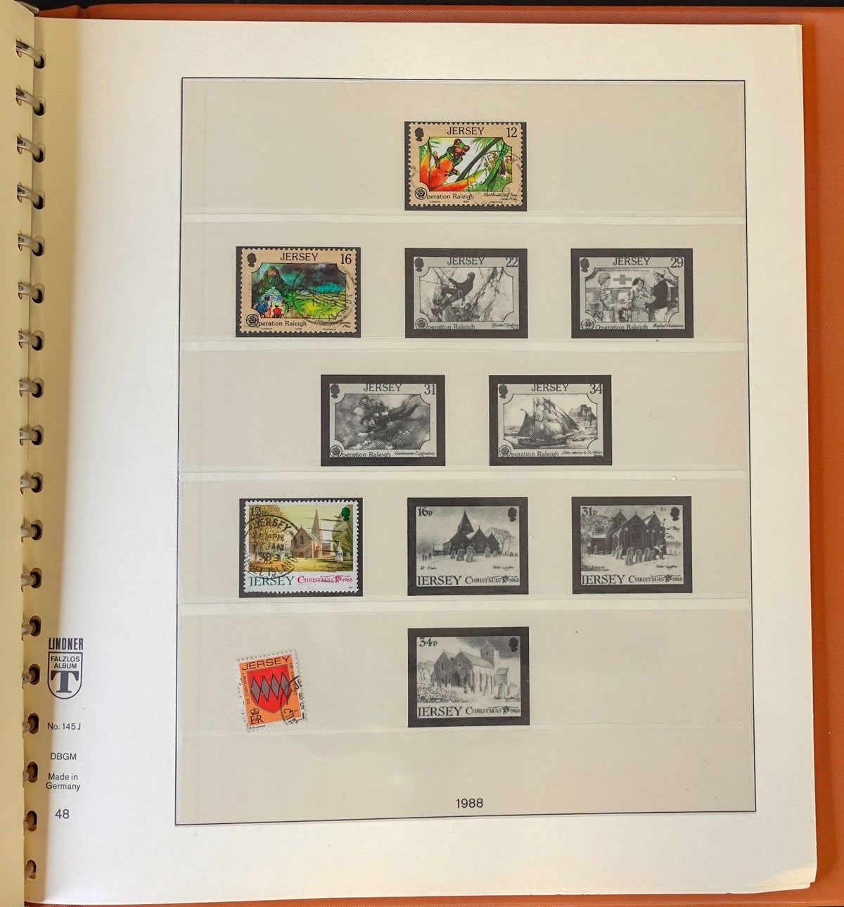 Jersey Channel Islands 1941-1990 Lindner Hingeless Stamp Album ZAYIX