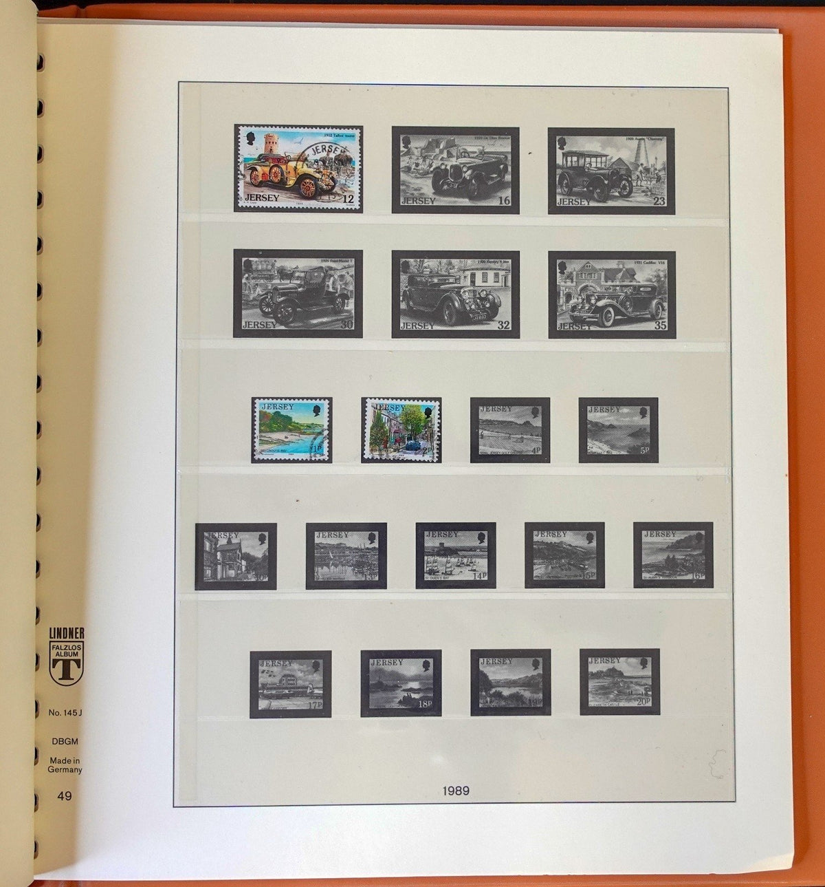 Jersey Channel Islands 1941-1990 Lindner Hingeless Stamp Album ZAYIX