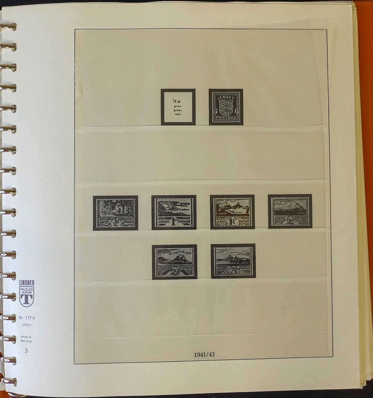 Jersey Channel Islands 1941-1990 Lindner Hingeless Stamp Album ZAYIX