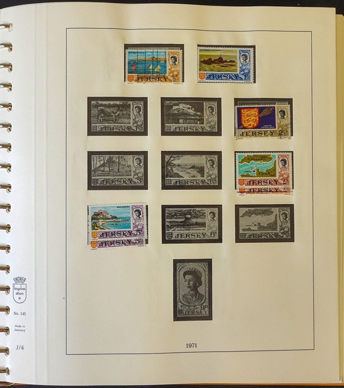 Jersey Channel Islands 1941-1990 Lindner Hingeless Stamp Album ZAYIX