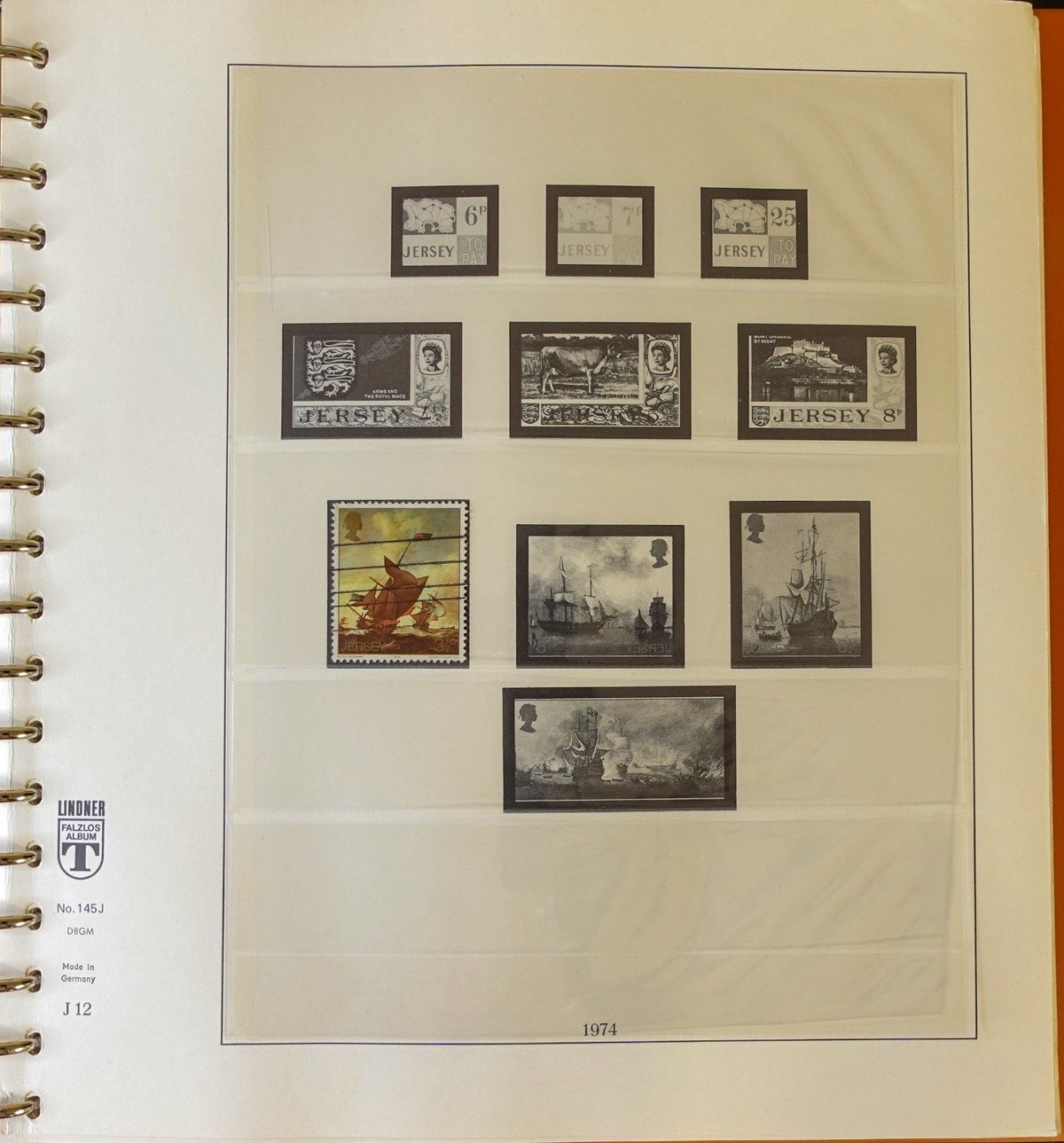 Jersey Channel Islands 1941-1990 Lindner Hingeless Stamp Album ZAYIX