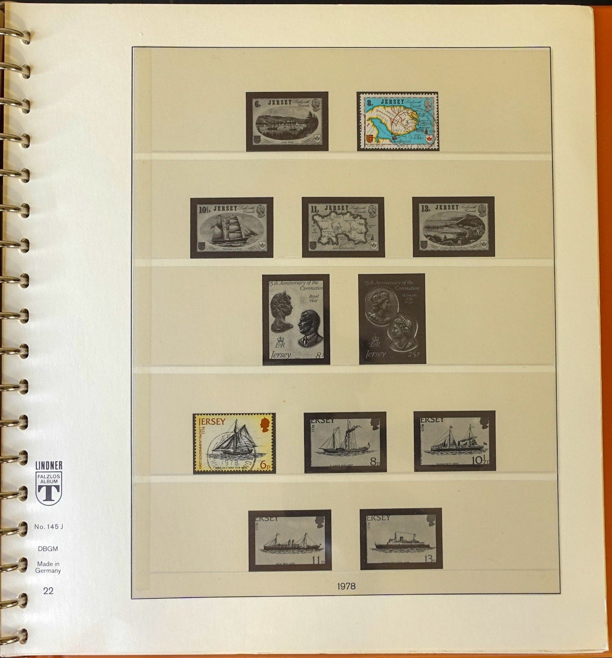 Jersey Channel Islands 1941-1990 Lindner Hingeless Stamp Album ZAYIX