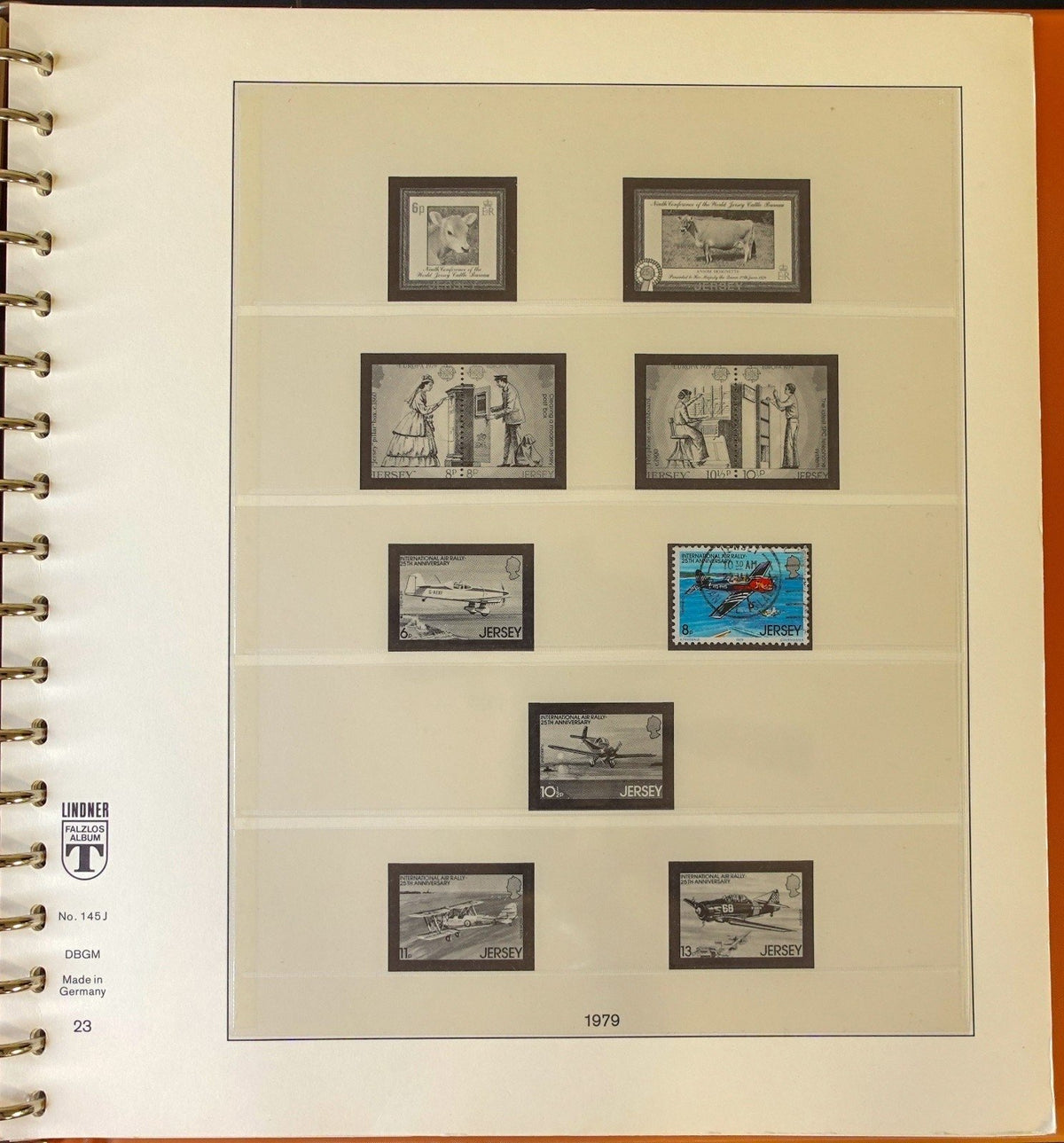 Jersey Channel Islands 1941-1990 Lindner Hingeless Stamp Album ZAYIX