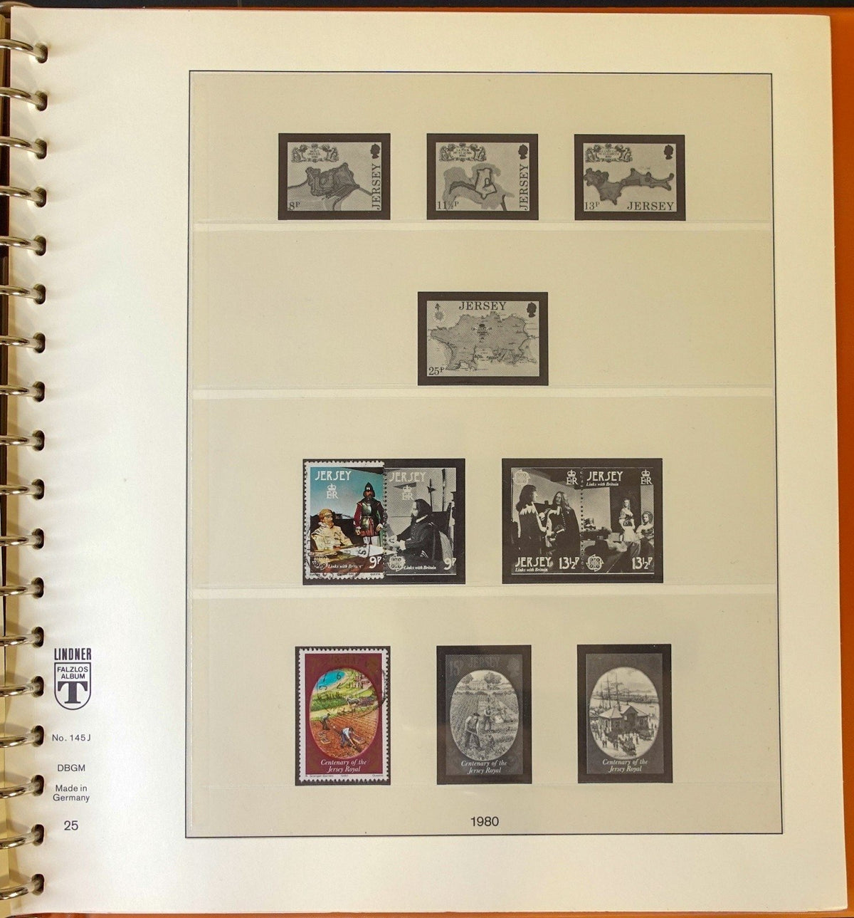Jersey Channel Islands 1941-1990 Lindner Hingeless Stamp Album ZAYIX