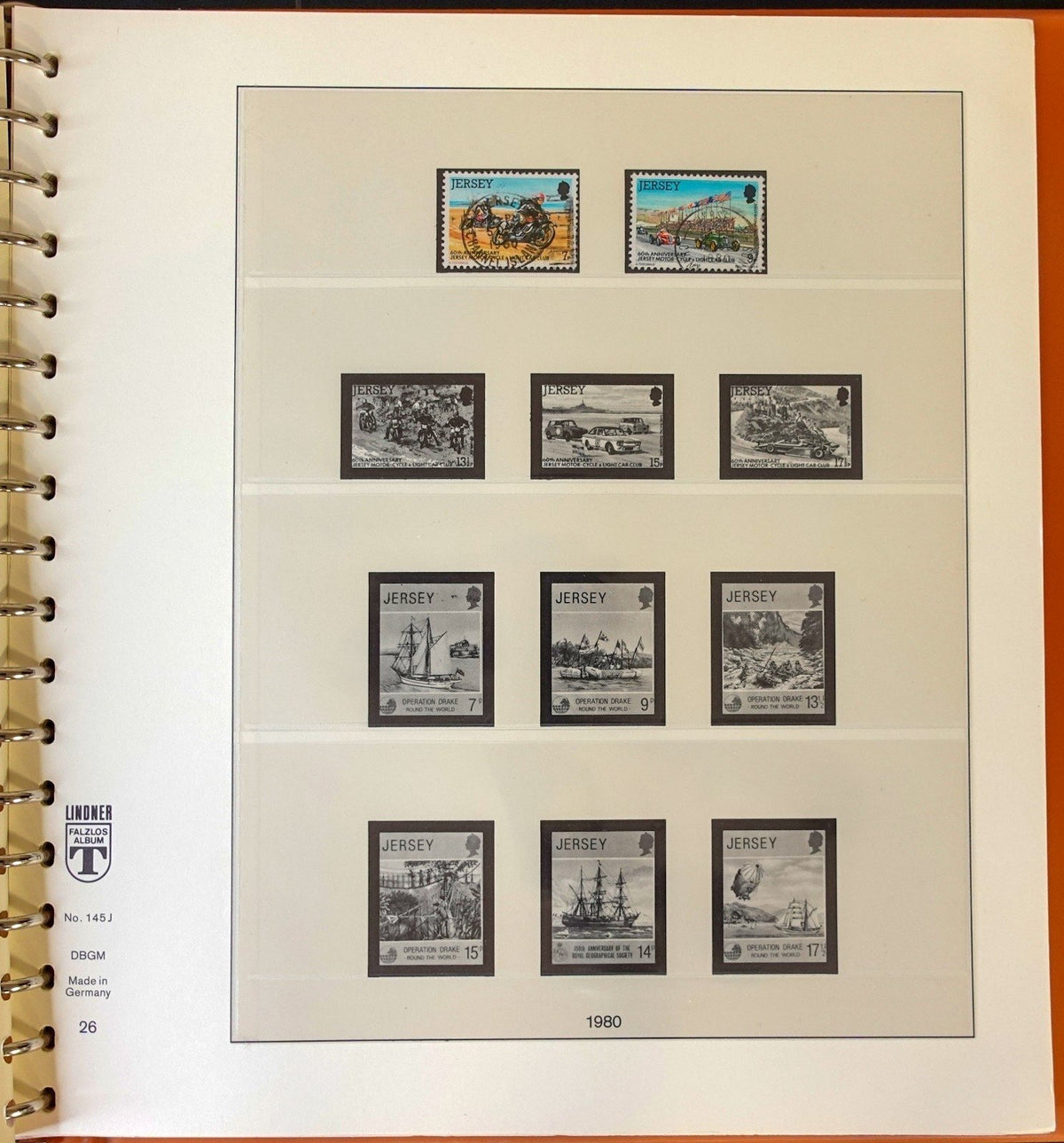 Jersey Channel Islands 1941-1990 Lindner Hingeless Stamp Album ZAYIX