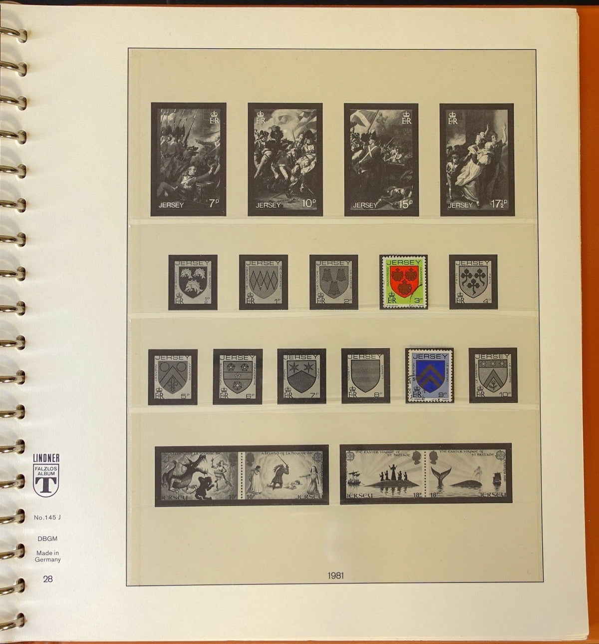 Jersey Channel Islands 1941-1990 Lindner Hingeless Stamp Album ZAYIX