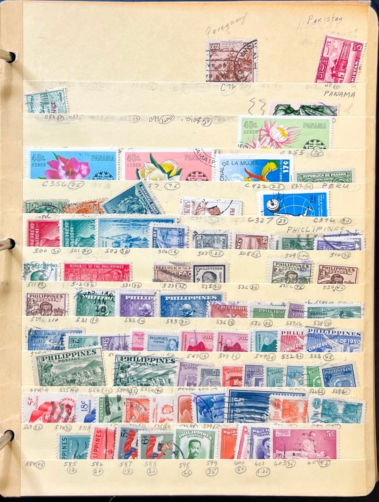 A-S Countries Stamp Collection Stockbook 43 Stock Pages Mint & Used ZAYIX