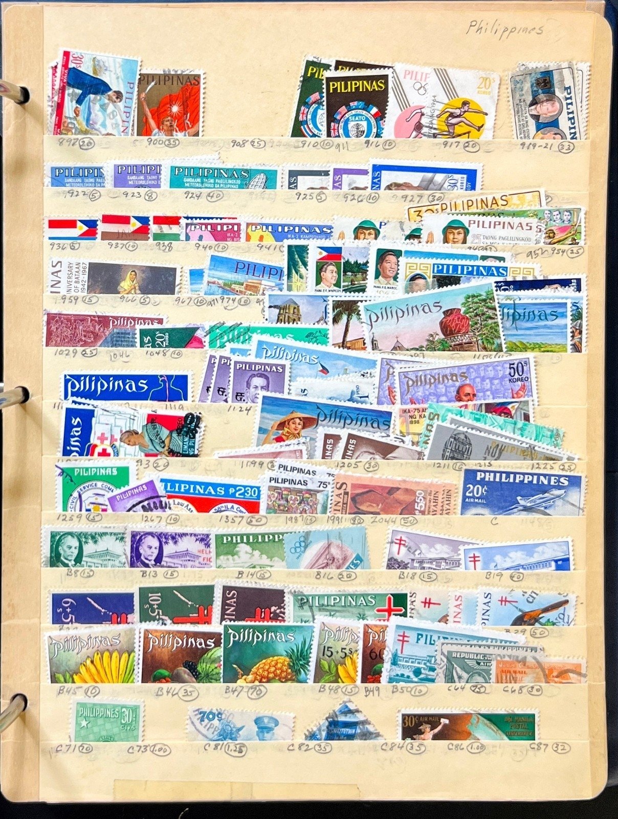 A-S Countries Stamp Collection Stockbook 43 Stock Pages Mint & Used ZAYIX