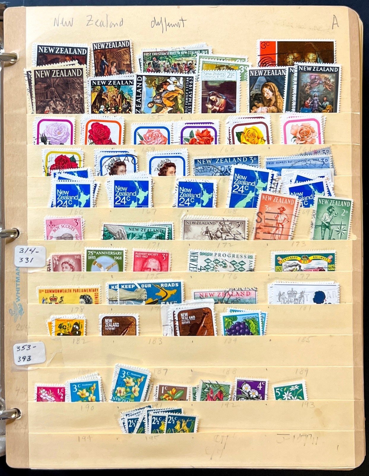 A-S Countries Stamp Collection Stockbook 43 Stock Pages Mint & Used ZAYIX
