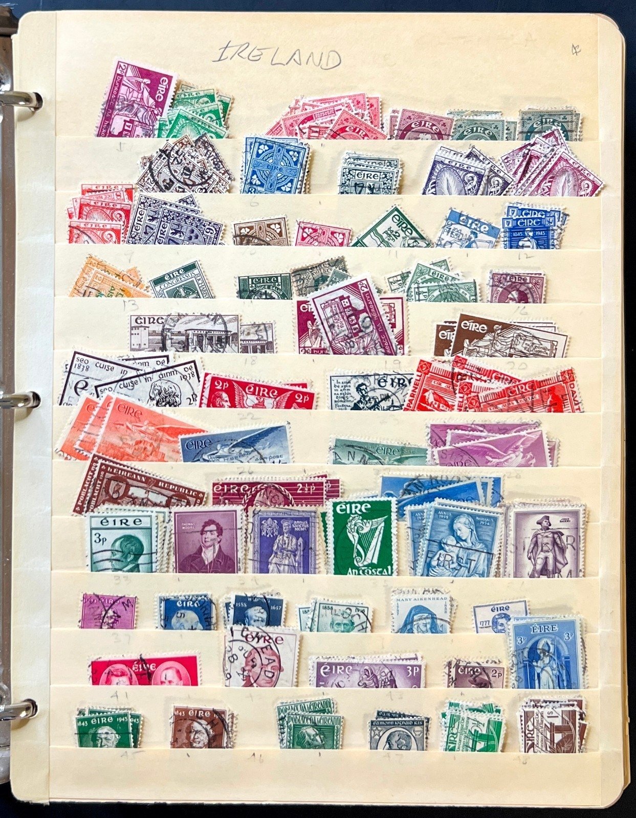 A-S Countries Stamp Collection Stockbook 43 Stock Pages Mint & Used ZAYIX