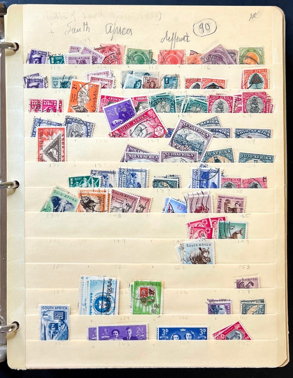 A-S Countries Stamp Collection Stockbook 43 Stock Pages Mint & Used ZAYIX