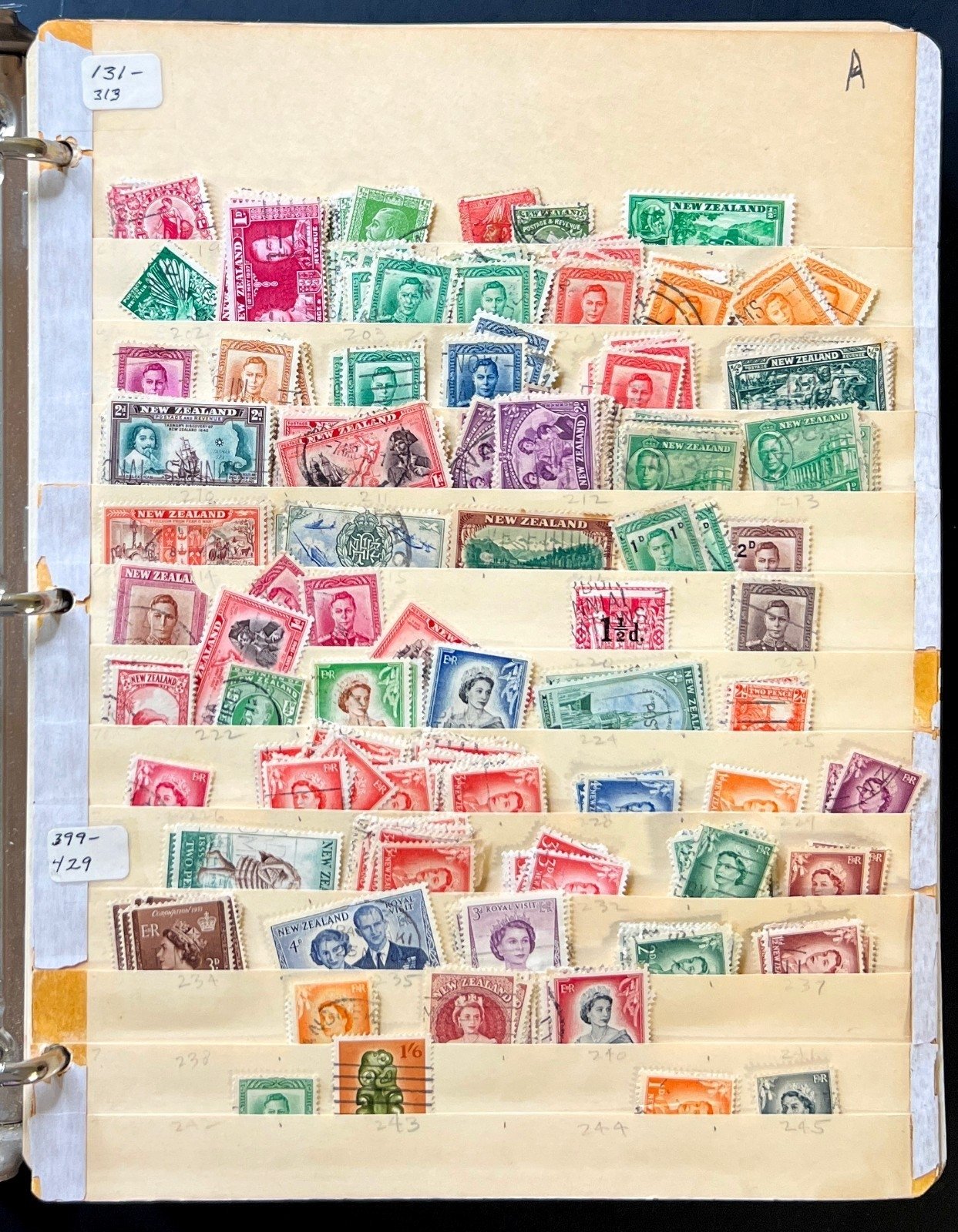 A-S Countries Stamp Collection Stockbook 43 Stock Pages Mint & Used ZAYIX
