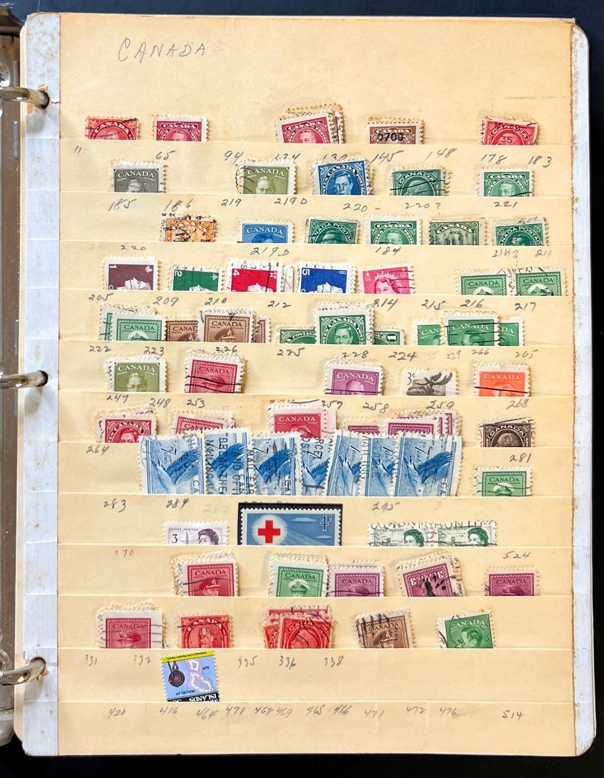A-S Countries Stamp Collection Stockbook 43 Stock Pages Mint & Used ZAYIX
