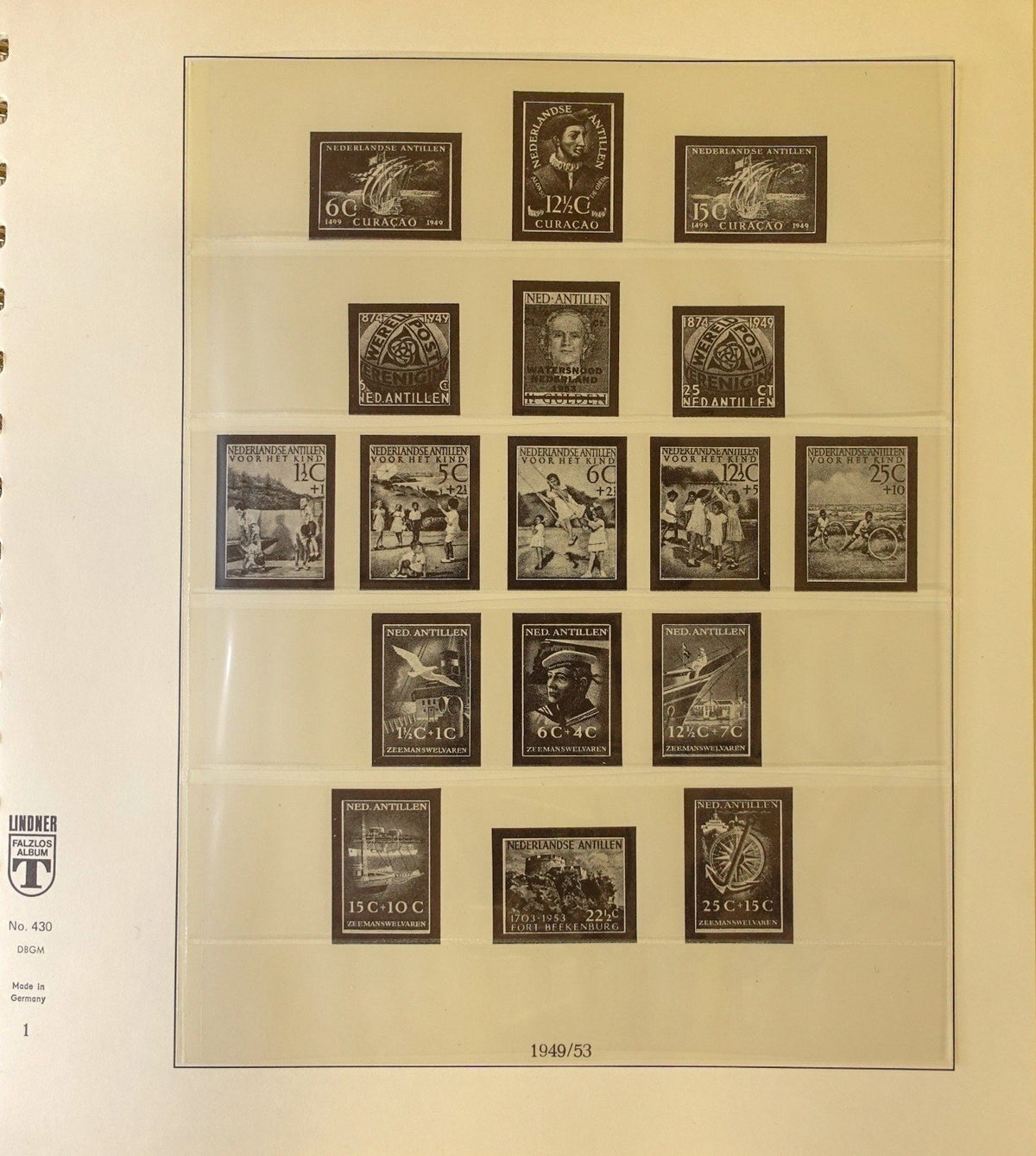 Netherlands Antilles 1949-1985 Lindner Hingeless Stamp Album ZAYIX