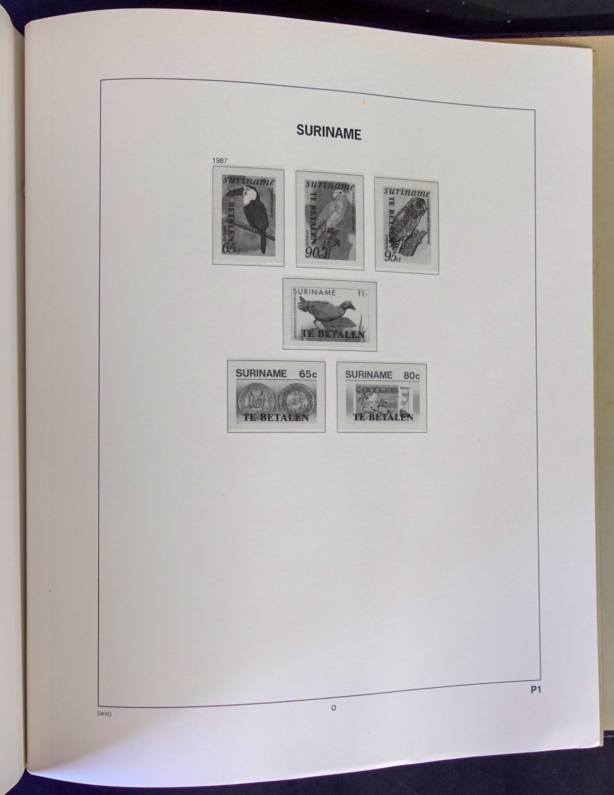 Suriname 1975-1997 Davo Hingeless Stamp Album ZAYIX
