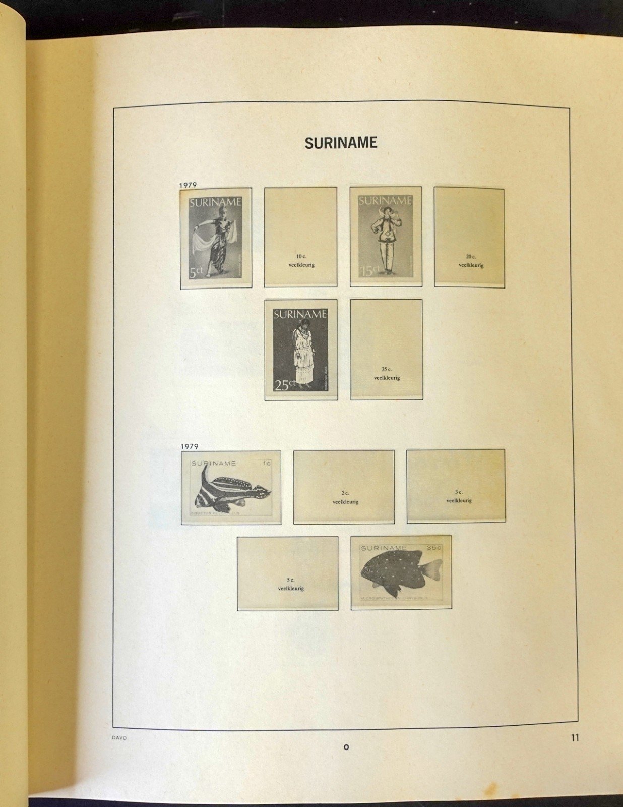 Suriname 1975-1997 Davo Hingeless Stamp Album ZAYIX