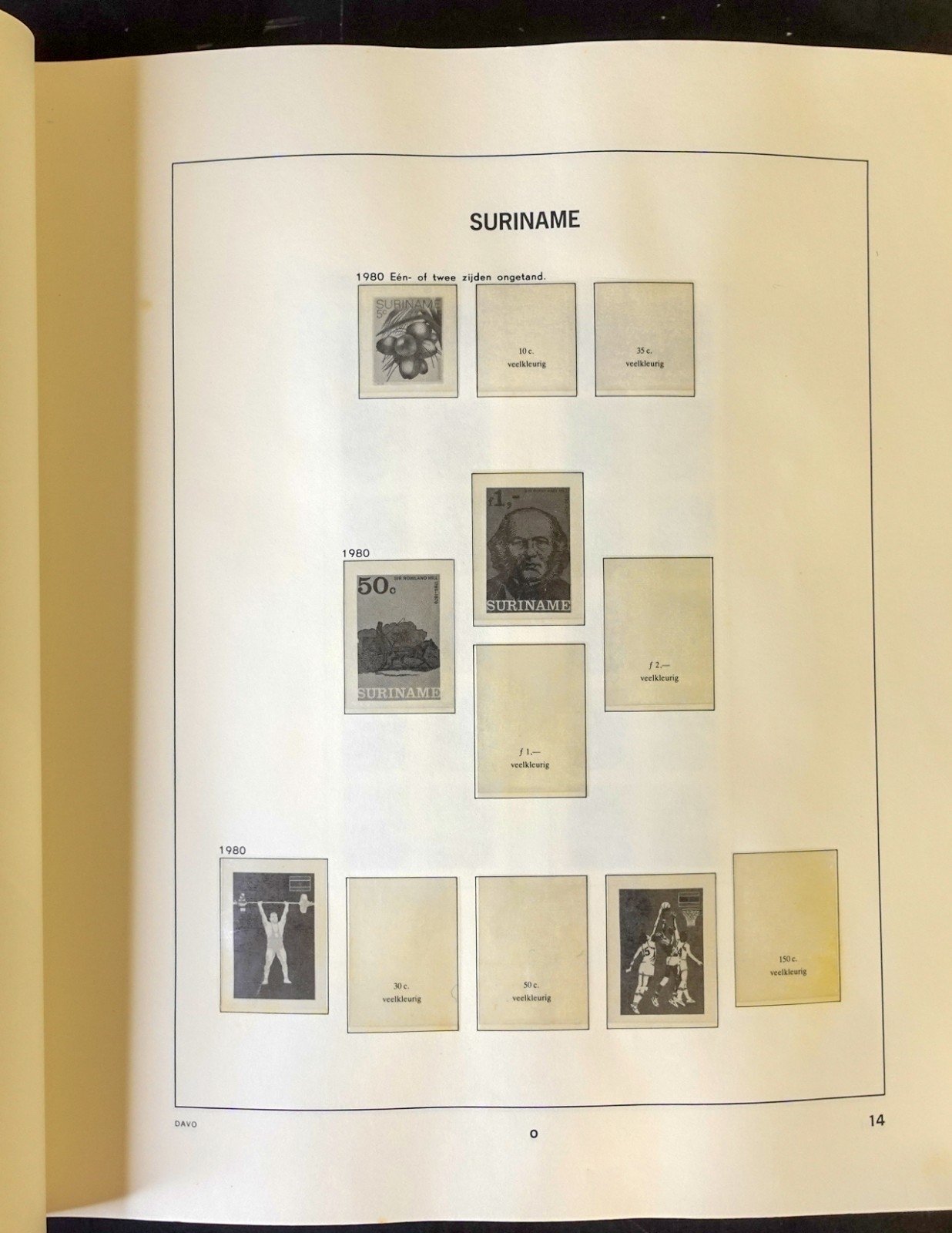 Suriname 1975-1997 Davo Hingeless Stamp Album ZAYIX