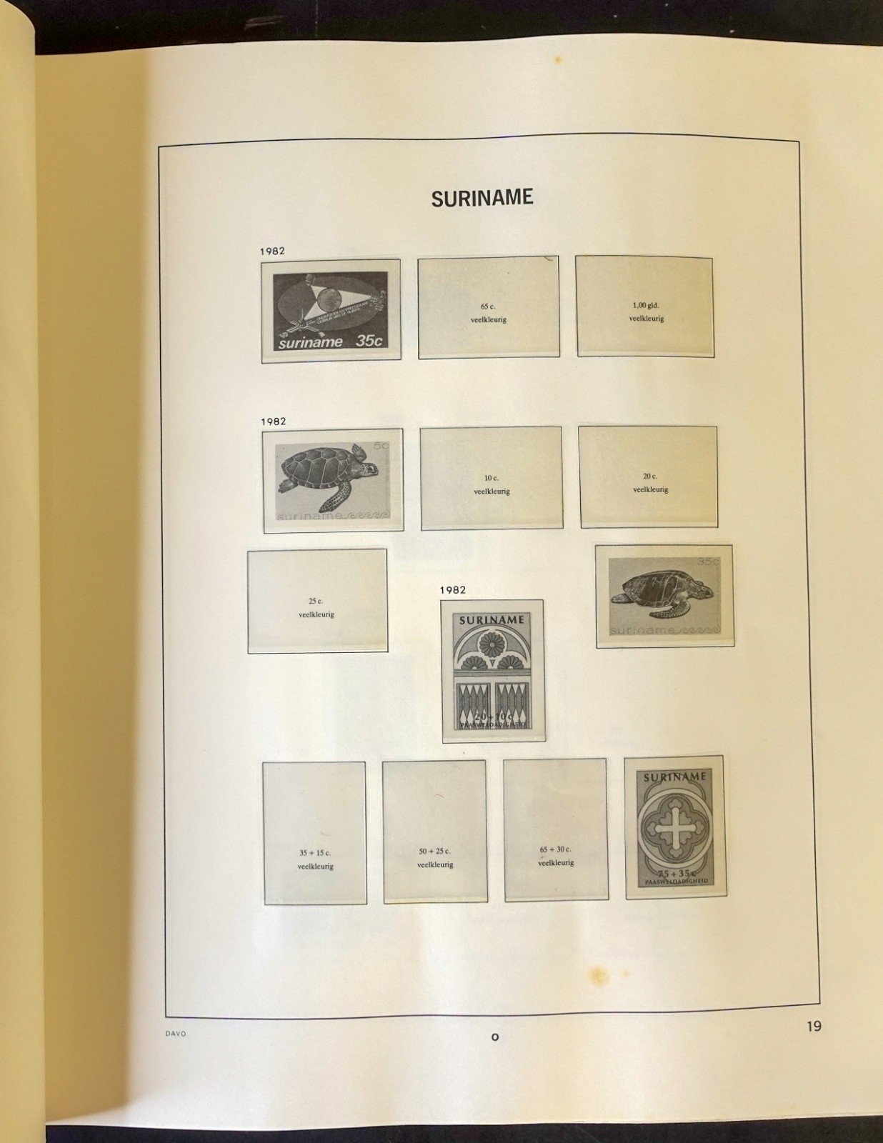 Suriname 1975-1997 Davo Hingeless Stamp Album ZAYIX