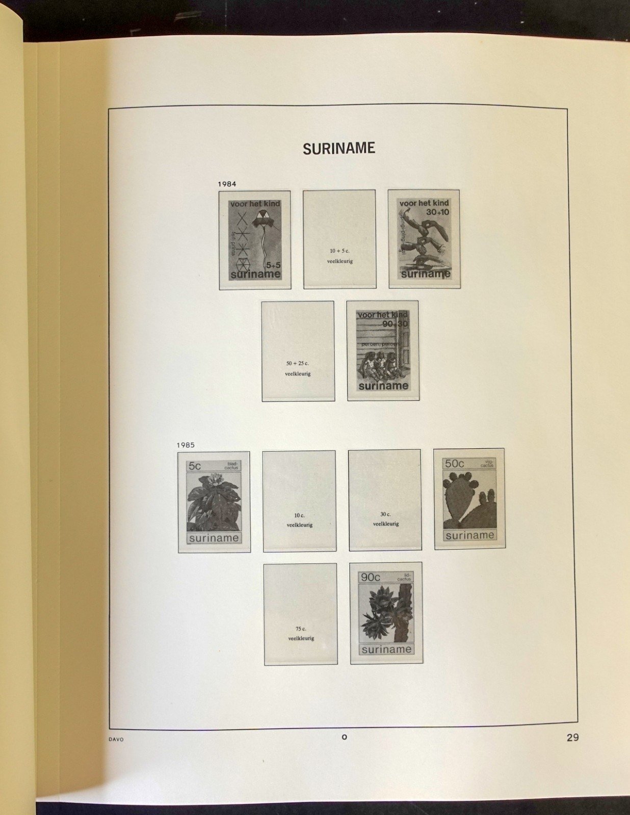 Suriname 1975-1997 Davo Hingeless Stamp Album ZAYIX