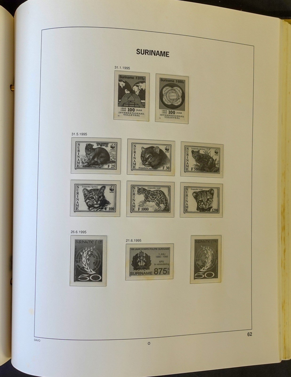 Suriname 1975-1997 Davo Hingeless Stamp Album ZAYIX