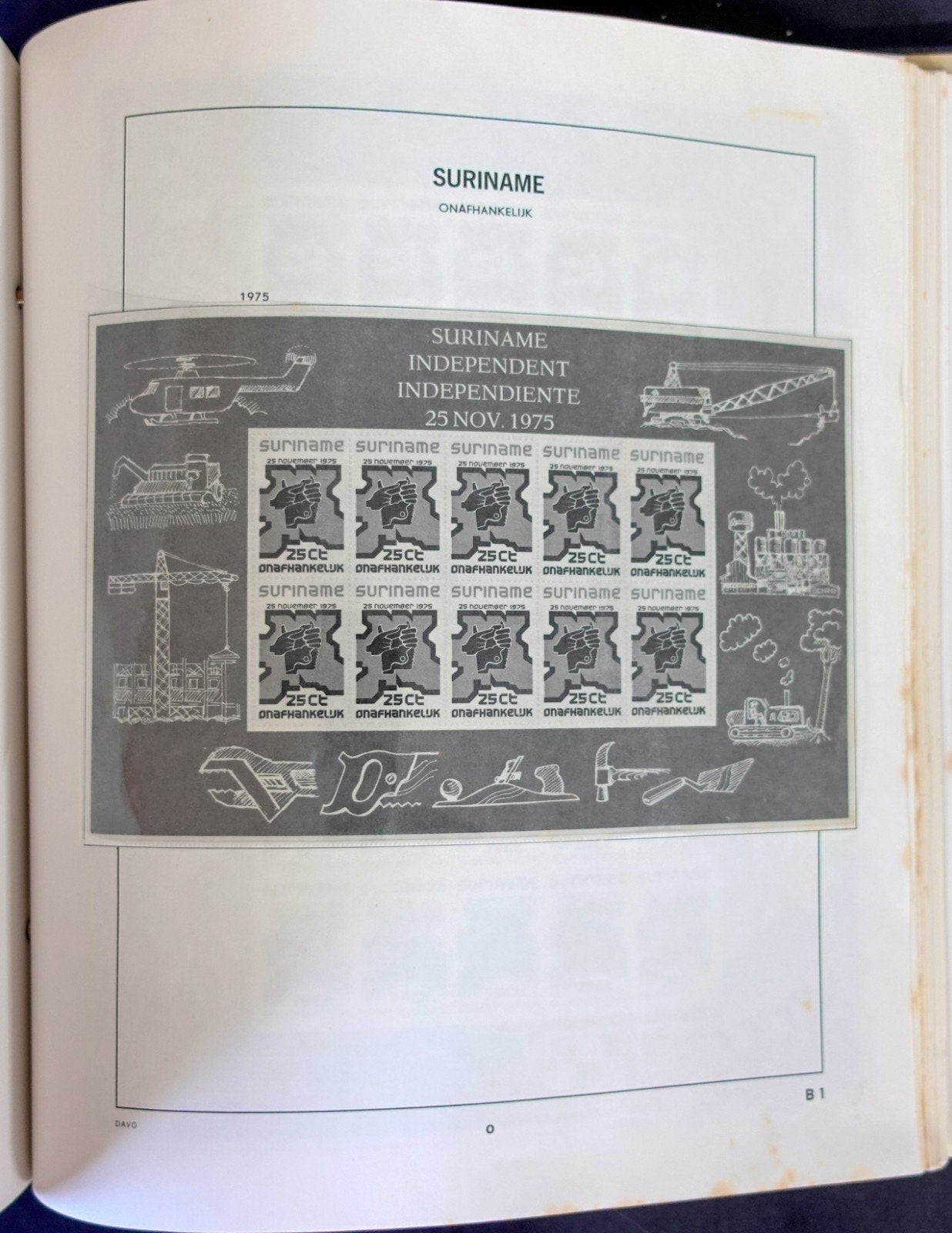Suriname 1975-1997 Davo Hingeless Stamp Album ZAYIX