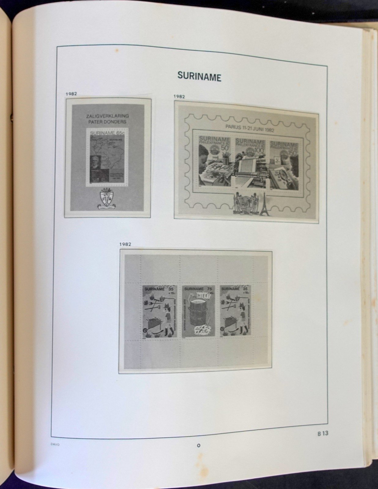 Suriname 1975-1997 Davo Hingeless Stamp Album ZAYIX