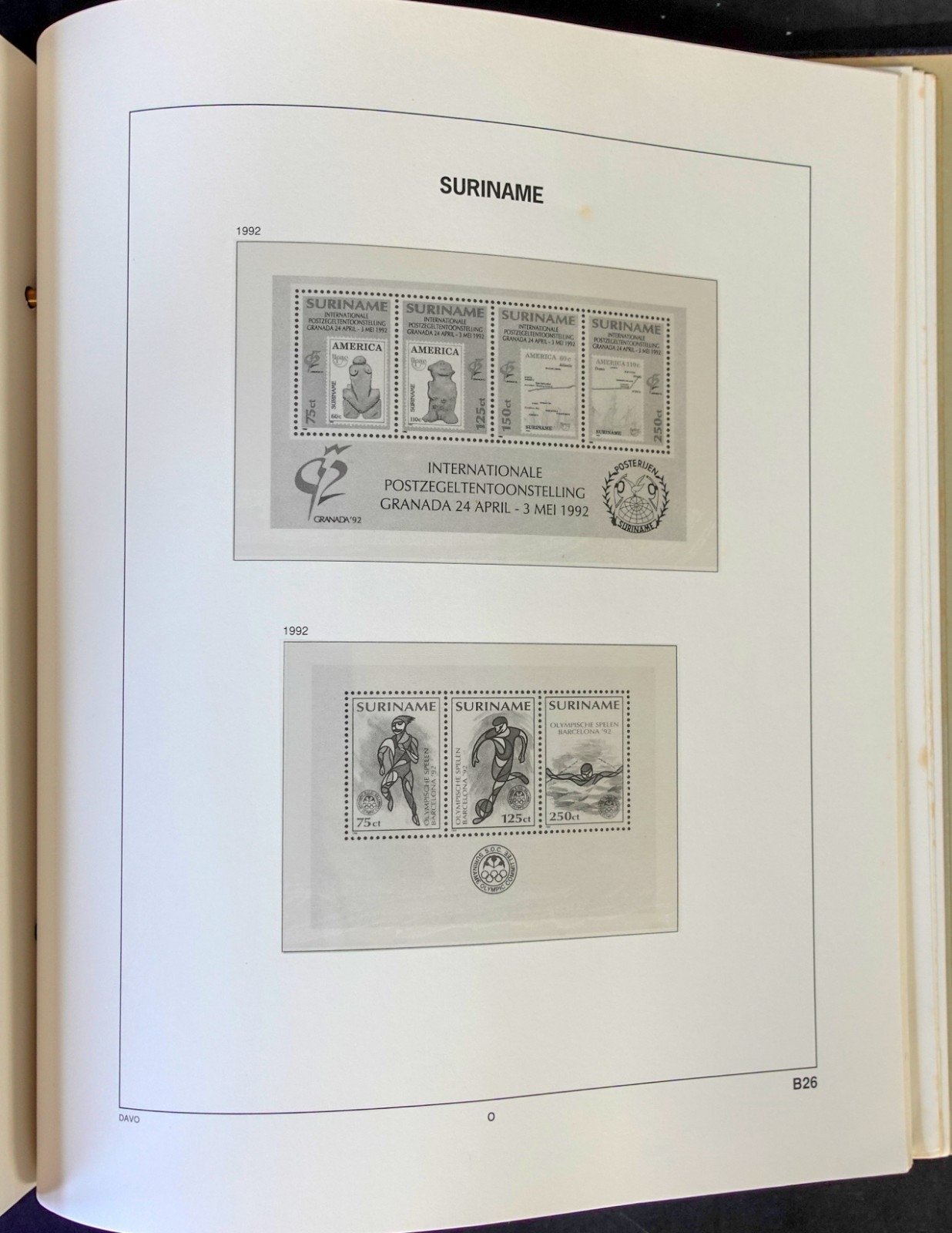 Suriname 1975-1997 Davo Hingeless Stamp Album ZAYIX
