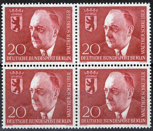 ZAYIX Germany Berlin 9N174 MNH Block Politician Dr. Schreiber 051023S31