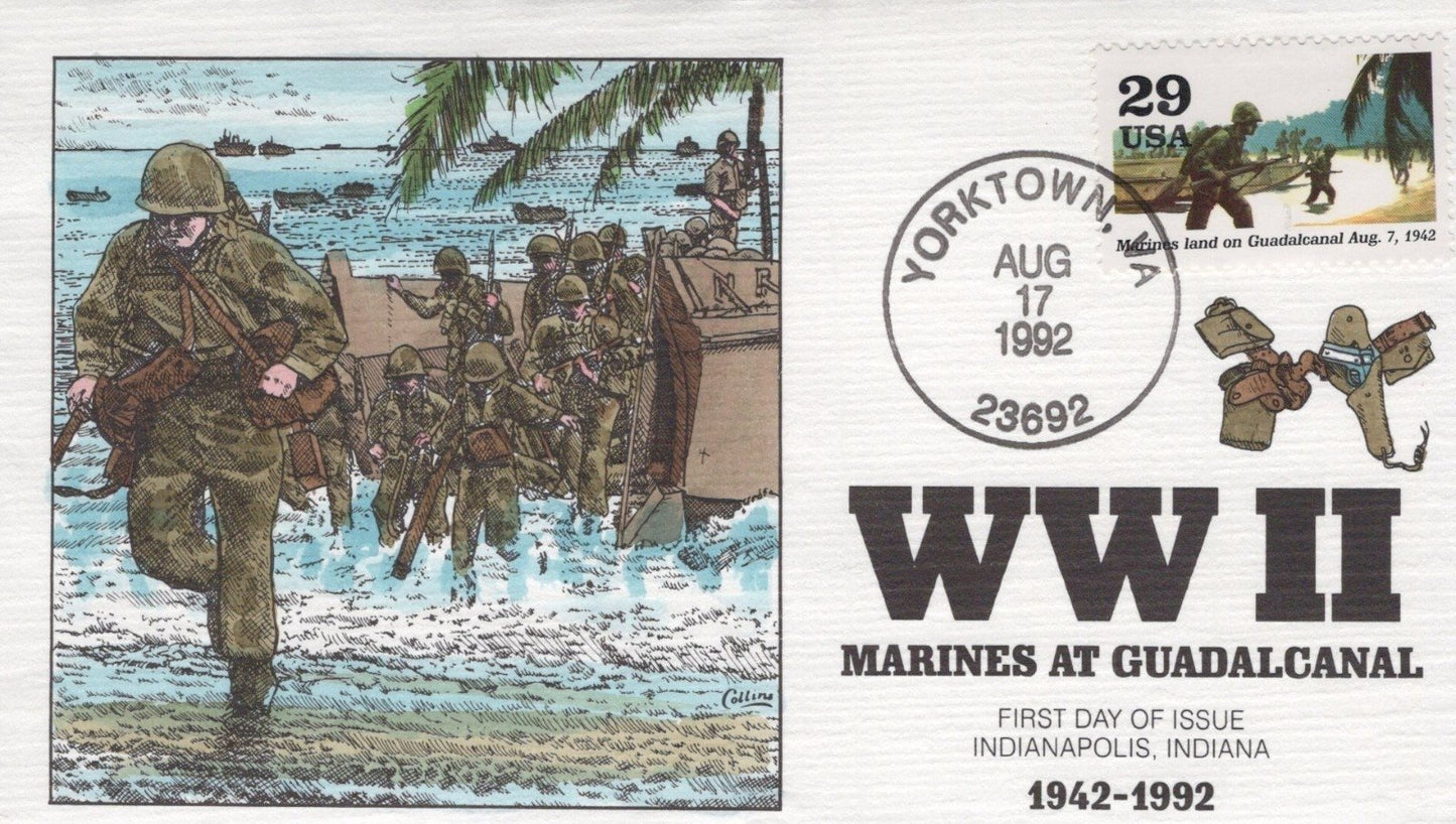 US 1992 WWII Events Collins Hand-Painted FDC Set Scott #2697a-j ZAYIX