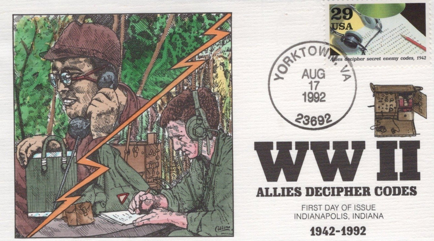 US 1992 WWII Events Collins Hand-Painted FDC Set Scott #2697a-j ZAYIX