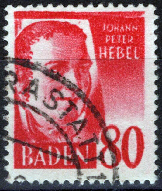 ZAYIX Germany Baden 5N39 Used Johann Peter Hebel Poet 051023S36