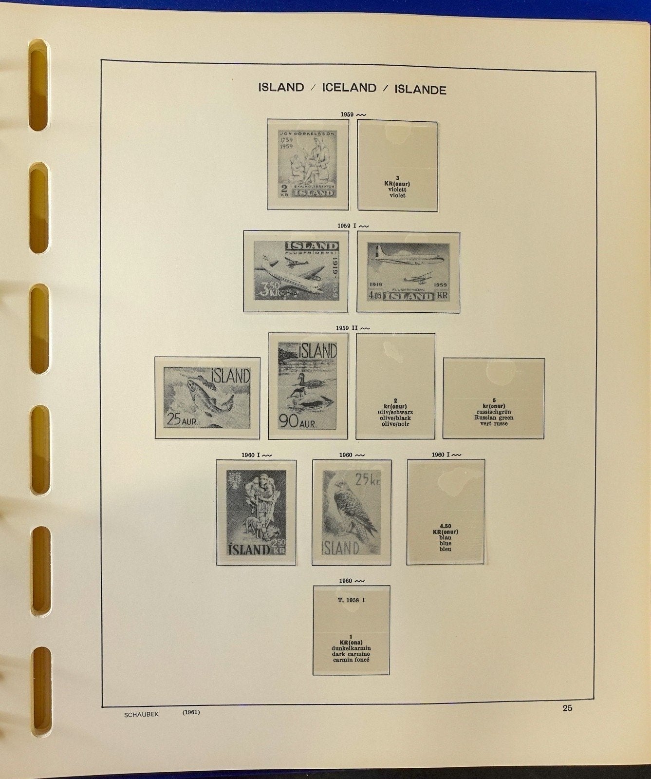 Iceland 1873-1990 Schaubek Hingeless Stamp Album ZAYIX