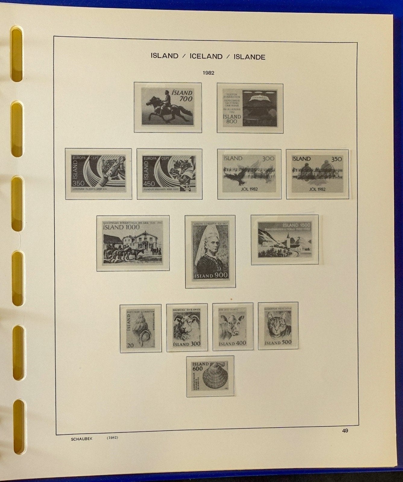 Iceland 1873-1990 Schaubek Hingeless Stamp Album ZAYIX